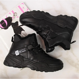 Baskets isolées pour femme à semelle épaisse, noir NEWS le noir 2 Baskets isolées pour femme à semelle épaisse, noir NEWS le noir 2