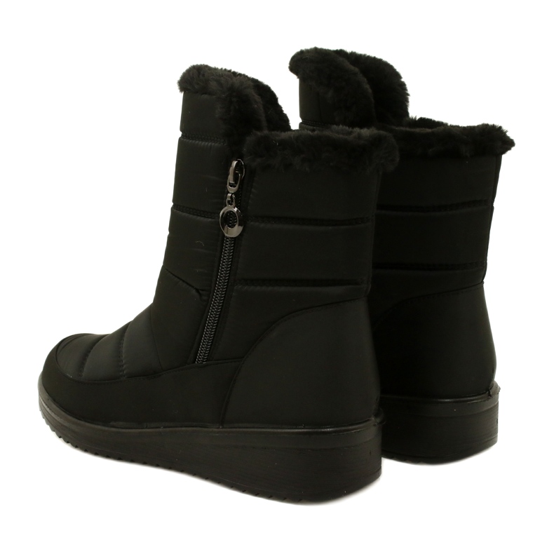 News Bottes de neige isolées 5065 avec fermeture éclair pour femmes, noir NOUVELLES 7