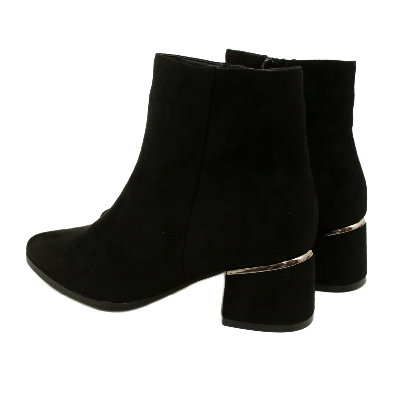 Evento Bottes en daim avec décoration argentée, Noir 23BT35-6420 le noir 4