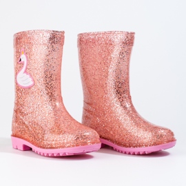 Bottes de pluie High Glitter Girls' Shelovet, rose clair 1