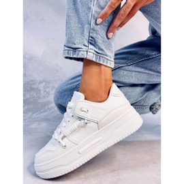 Clavell Baskets blanches à semelles hautes 4