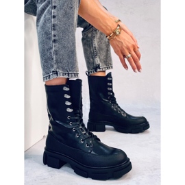 Bottes à lacets Dart noires le noir 2