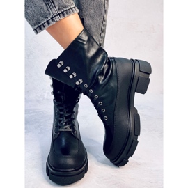 Bottes à lacets Dart noires le noir 3