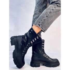 Bottes à lacets Dart noires le noir 4