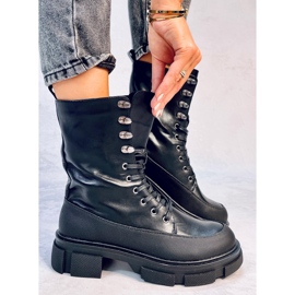 Bottes à lacets Dart noires le noir 5