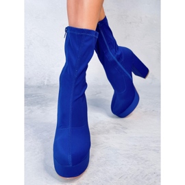 Baldacci Bottes à plateforme bleues 5