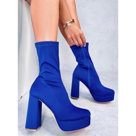 Baldacci Bottes à plateforme bleues 2