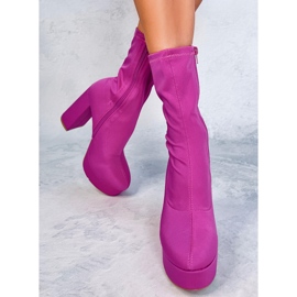 Bottines à plateforme Baldacci Fuchsia rose 5
