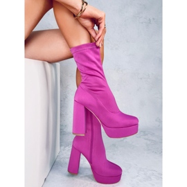 Bottines à plateforme Baldacci Fuchsia rose 3