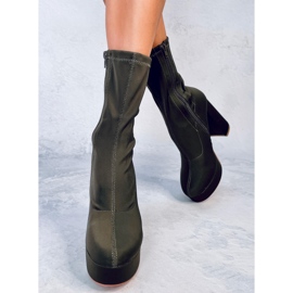 Baldacci Bottines plateforme vertes 3