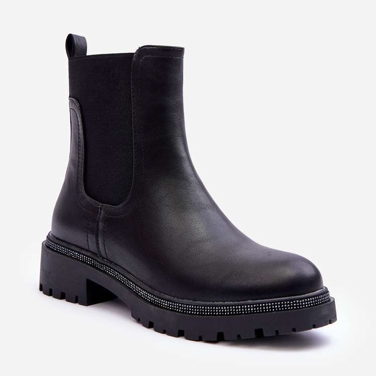 Bottines Jodhpur en Cuir pour Femme Black Crowder le noir 1 Bottines Jodhpur en Cuir pour Femme Black Crowder le noir 1