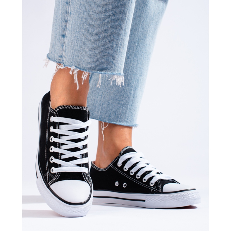 Baskets classiques pour femmes Shelovet noires 2