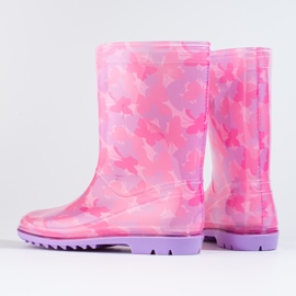 Bottes de pluie Shelovet roses fille 2