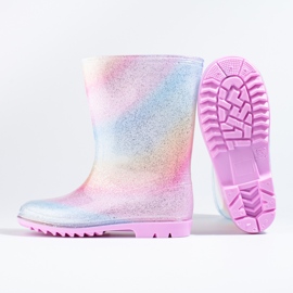 Bottes de pluie multicolores Shelovet fille 2