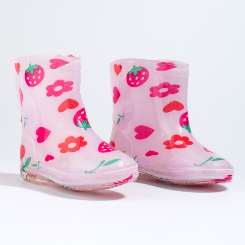 Bottines Shelovet fruit rose fille 1