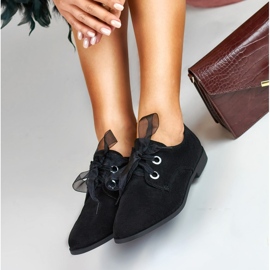 La.Fi Chaussures en daim élégantes le noir 1