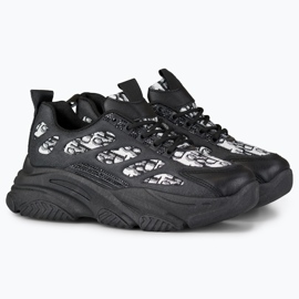 Baskets femme Emis noires 2