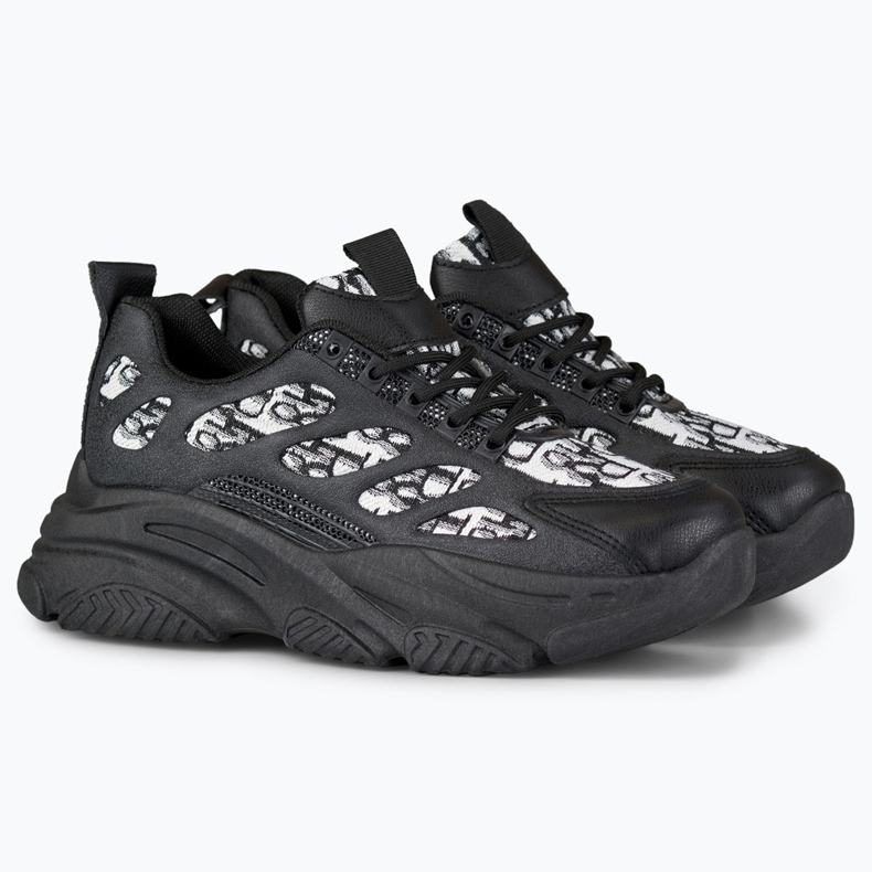 Baskets femme Emis noires le noir 2