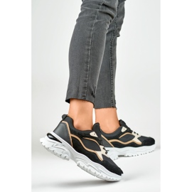 Baskets noires pour femmes sur semelle blanche le noir 3