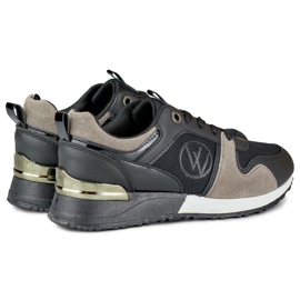 Baskets Jersy noires à la mode 1