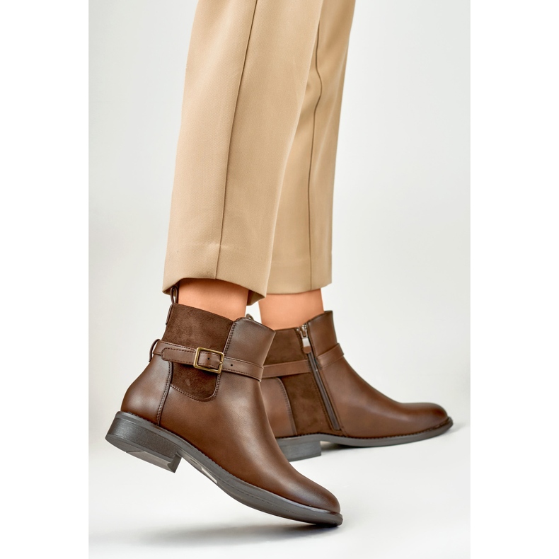 Bottes décontractées marron pour femme brun 1