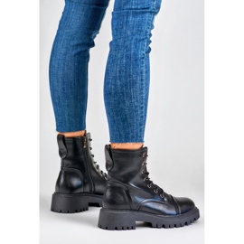 Bottes de travail classiques à lacets femme Brigitte le noir 4