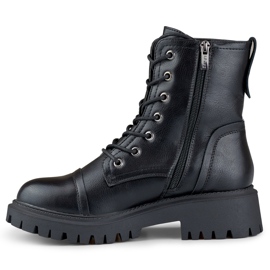 Bottes de travail classiques à lacets femme Brigitte le noir 1