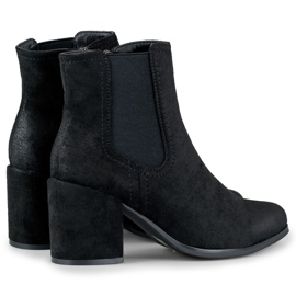 Bottes classiques en daim noir de Blaise le noir 2