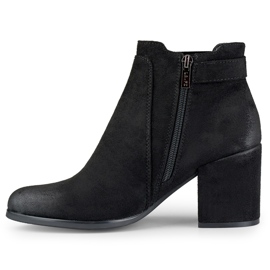 Bottines noires pour femme à boucle 2