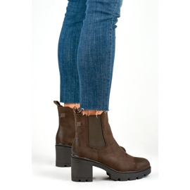 Bottes classiques pour femmes en daim Adeline marron brun 5