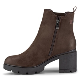 Bottes classiques pour femmes en daim Adeline marron brun 2