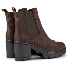 Bottes classiques pour femmes en daim Adeline marron brun 3