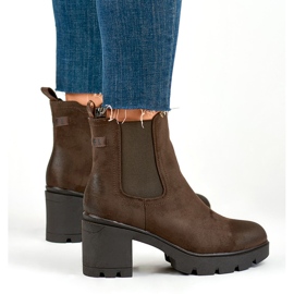 Bottes classiques pour femmes en daim Adeline marron brun 7