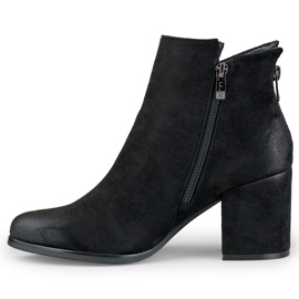 Bottines en daim noir pour femme de Charlotte le noir 1