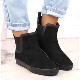 Bottes de pluie bottes à enfiler imperméables noir Potocki RB36063 le noir 3