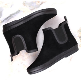 Bottes de pluie bottes à enfiler imperméables noir Potocki RB36063 le noir 7