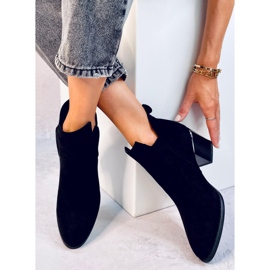 Hallie Bottines à talons en daim noir le noir 4