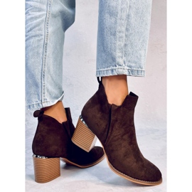 Bottes à talons en daim Hallie Brown brun 5
