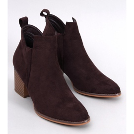 Bottes à talons en daim Hallie Brown brun 1