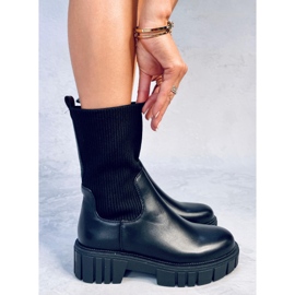 Bottines chaussette supérieures Farrell Noir le noir 5
