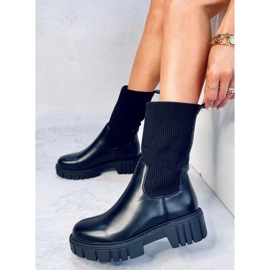 Bottines chaussette supérieures Farrell Noir le noir 2