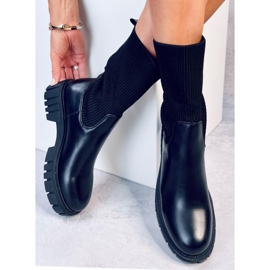 Bottines chaussette supérieures Farrell Noir le noir 3