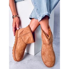 Bottines de neige courtes Ensle Camel brun 4