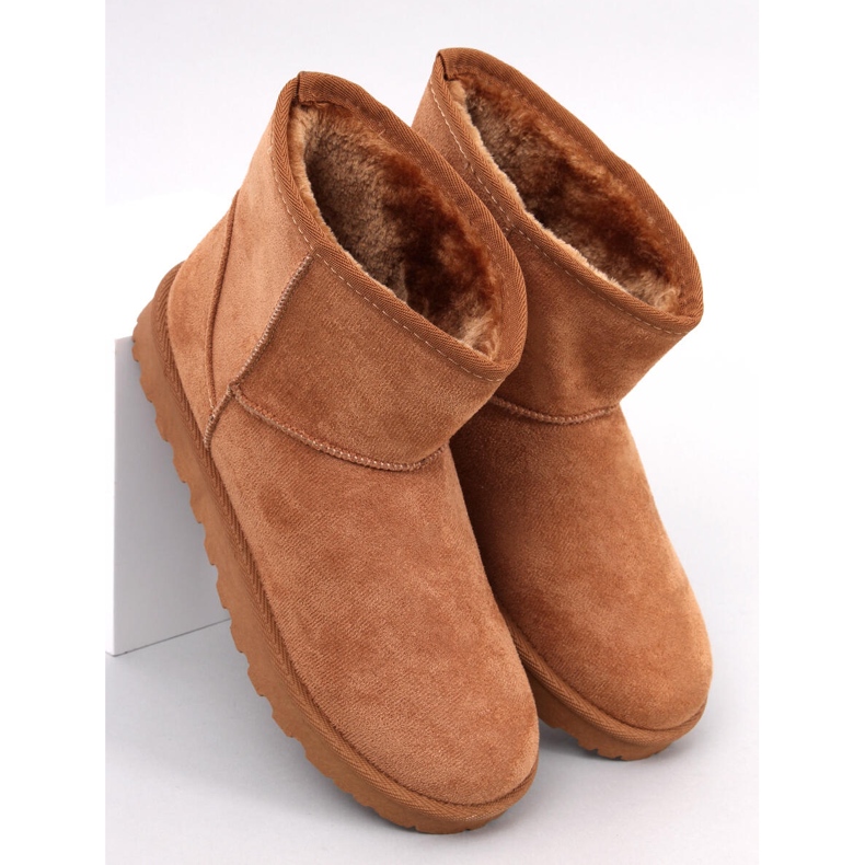 Bottines de neige courtes Ensle Camel brun 1