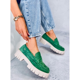 Mocassins à plateforme de Chandra Green vert 5