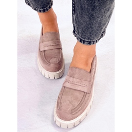 Mocassins plateforme Chandra Kaki violet 1