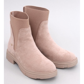 Bottines Chelsea femme Mead Kaki beige 1
