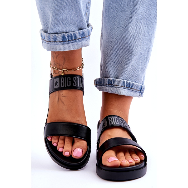 Sandales Plates Femme Big Star LL274938 Noir 2