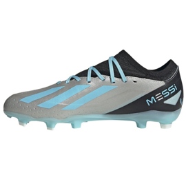 Chaussures de football Adidas X Crazyfast Messi.3 Fg M IE4078 argent nuances de gris 1