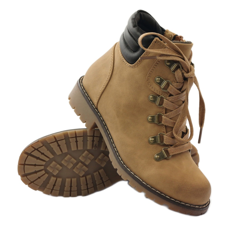 Sergio Leone Boots Boots sur le curseur Camel 0022 beige 3